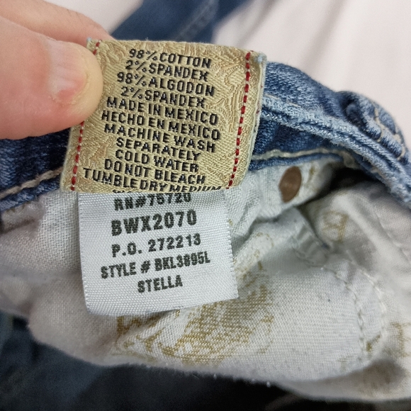 BKE Stella Designer Western Women's Blue Denim Jeans (#1,415) - Picture 7 of 7